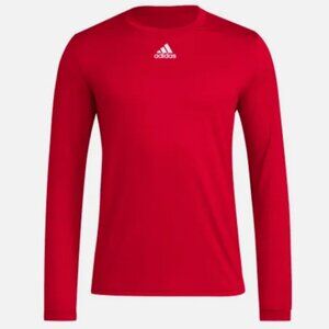 Adidas Men's Pre-Game T-Shirt 3XL Long Sleeve Red white NWT